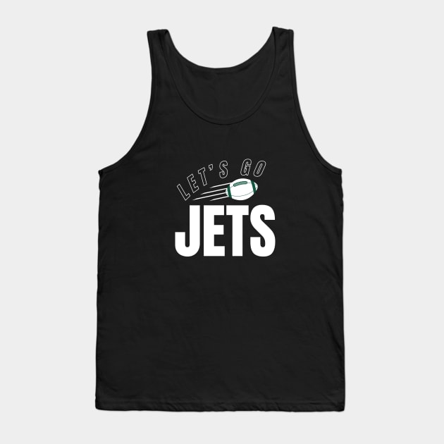 NY Jets Let's Go Jets Tank Top by Sleepless in NY